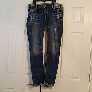Silver distressed women's Jeans 31